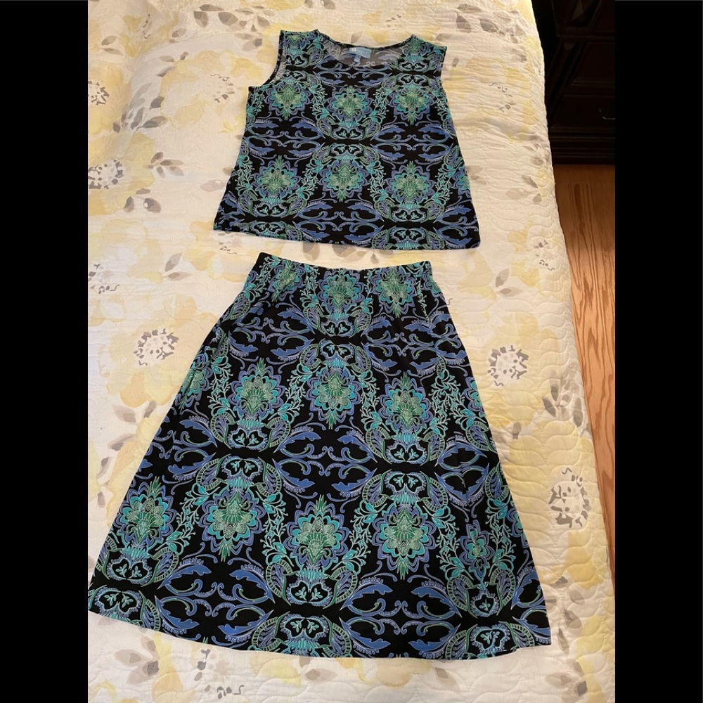 koret print skirt and top set PM